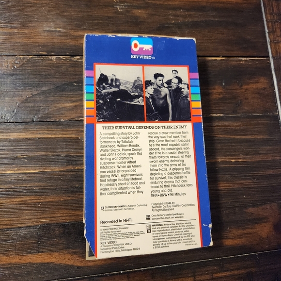 Lifeboat - VHS - Picture 3 of 6